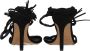 Isabel Marant Zwarte Leren Stiletto Hakken Sandalen - Thumbnail 11
