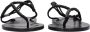 Isabel Marant Zwarte leren teenslipper - Thumbnail 2