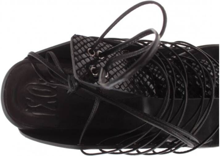 Ixos Flat Sandals Zwart Dames