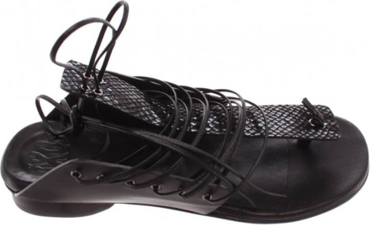 Ixos Flat Sandals Zwart Dames
