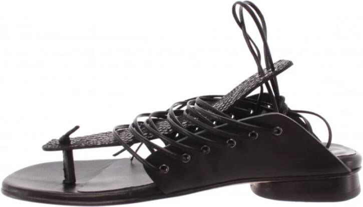 Ixos Flat Sandals Zwart Dames