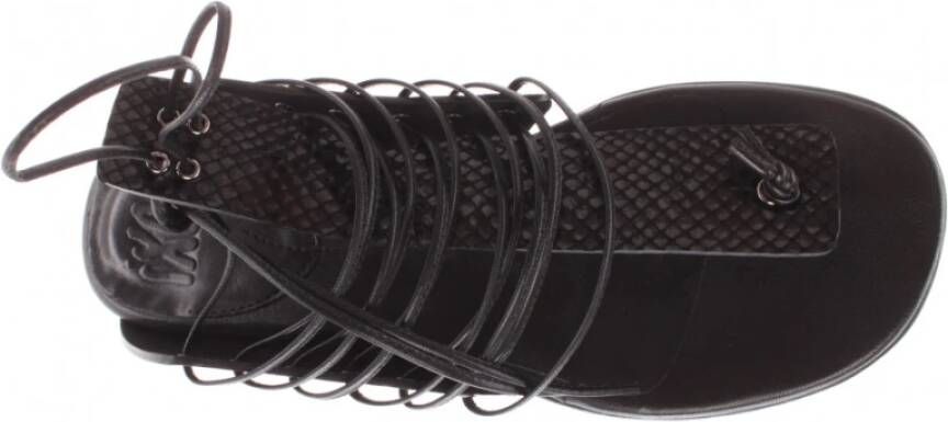 Ixos Flat Sandals Zwart Dames