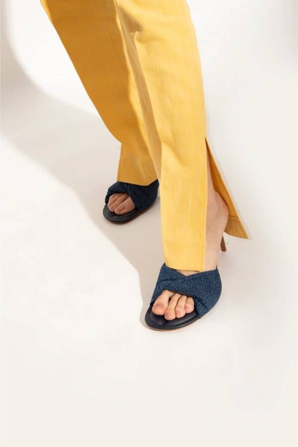 Jacquemus Bagnu denim mules Blauw Dames