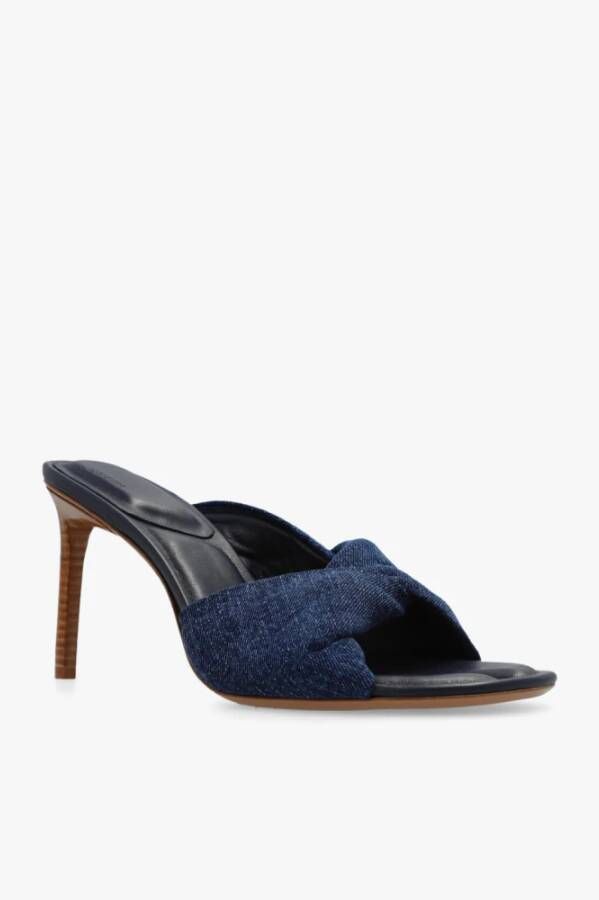 Jacquemus Bagnu denim mules Blauw Dames