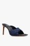 Jacquemus Denim Geweven Hakken Muiltjes Blauw Dames - Thumbnail 9