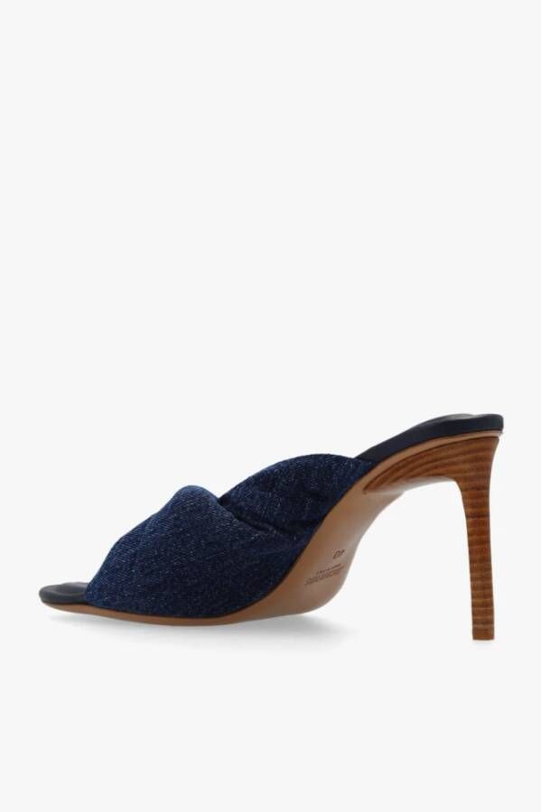 Jacquemus Bagnu denim mules Blauw Dames