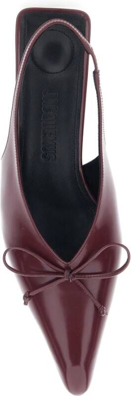 Jacquemus Bordeaux Cubisto Slingback Hakken