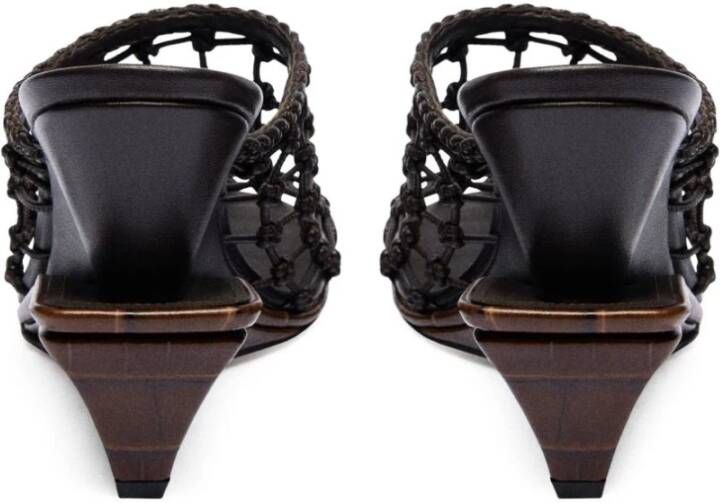 Jacquemus Bruine en Zwarte Sandalen voor Vrouwen