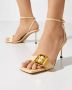 Jacquemus Krokodillenprint Leren Sandalen Cadeau White Dames - Thumbnail 11