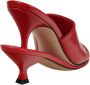 Jacquemus Rode Leren Dubbele Hak Sandalen Red Dames - Thumbnail 3