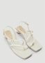 Jacquemus Gesp Lederen Plateau Sandalen White Dames - Thumbnail 2