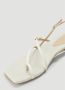 Jacquemus Gesp Lederen Plateau Sandalen White Dames - Thumbnail 5