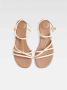 Jacquemus Gouden Logo Sandalen Beige Dames - Thumbnail 4