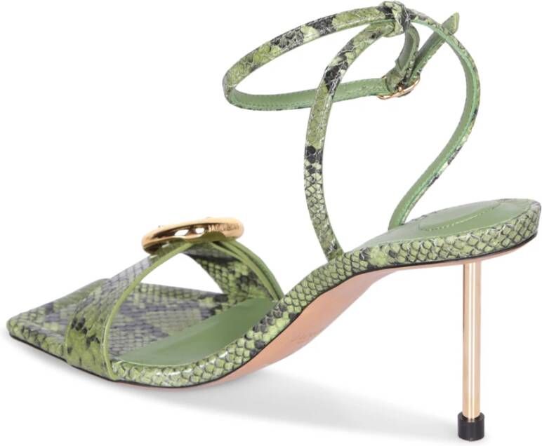 Jacquemus Groene Sandalen Verhogen Stijl Statement Green Dames