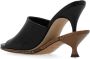 Jacquemus Sandalen Les Doubles Mules Sandals Leather Black in zwart - Thumbnail 18