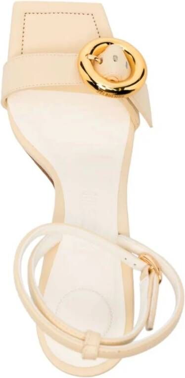 Jacquemus Ivory High Heel Sandalen Beige Dames