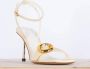 Jacquemus Krokodillenprint Leren Sandalen Cadeau White Dames - Thumbnail 9