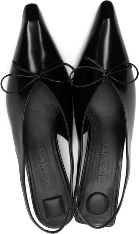 Jacquemus Lakleren Slingback Pumps met Strikdetail