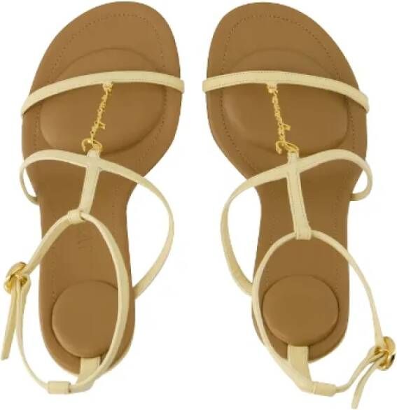 Jacquemus Leather sandals Beige Dames