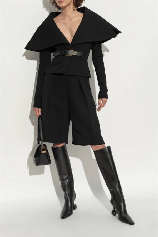 Jacquemus Leren laarzen Black Dames