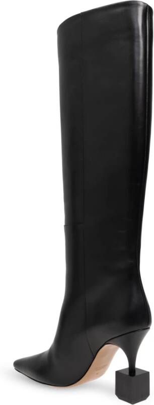 Jacquemus Leren laarzen Black Dames