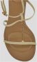 Jacquemus Luxe Leren Hoge Hak Sandalen Beige Dames - Thumbnail 4