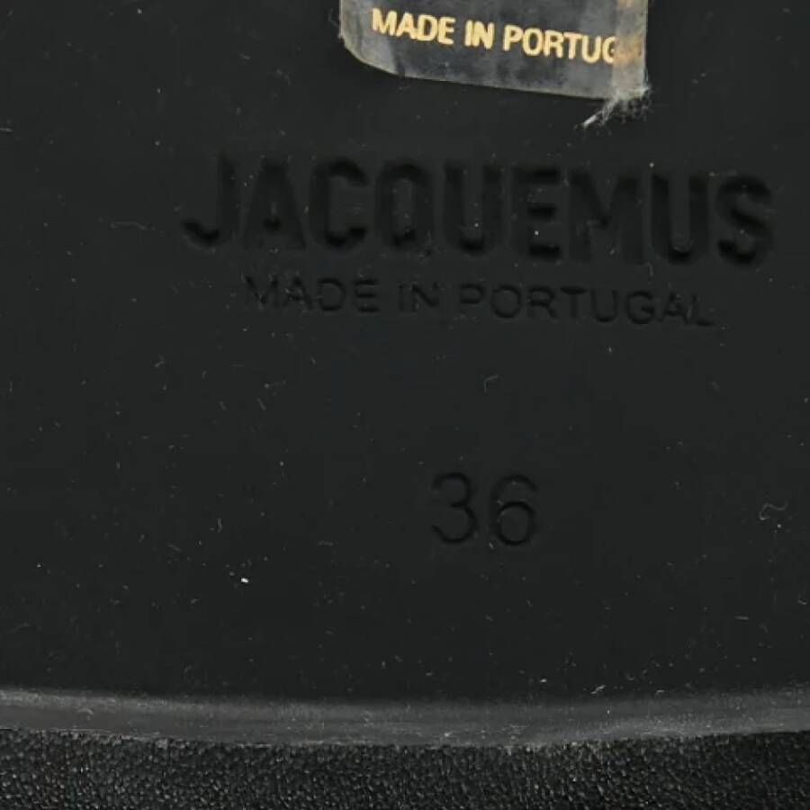 Jacquemus Pre-owned Leather boots Black Dames