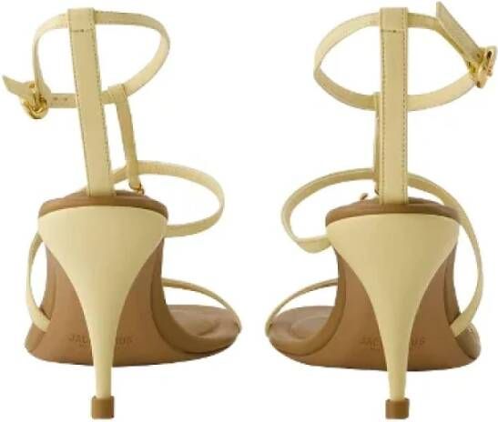 Jacquemus Pre-owned Leather heels Beige Dames