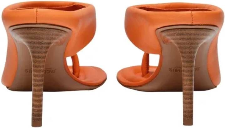 Jacquemus Pre-owned Leather heels Orange Dames