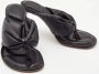 Jacquemus Pre-owned Leather sandals Black Dames - Thumbnail 4