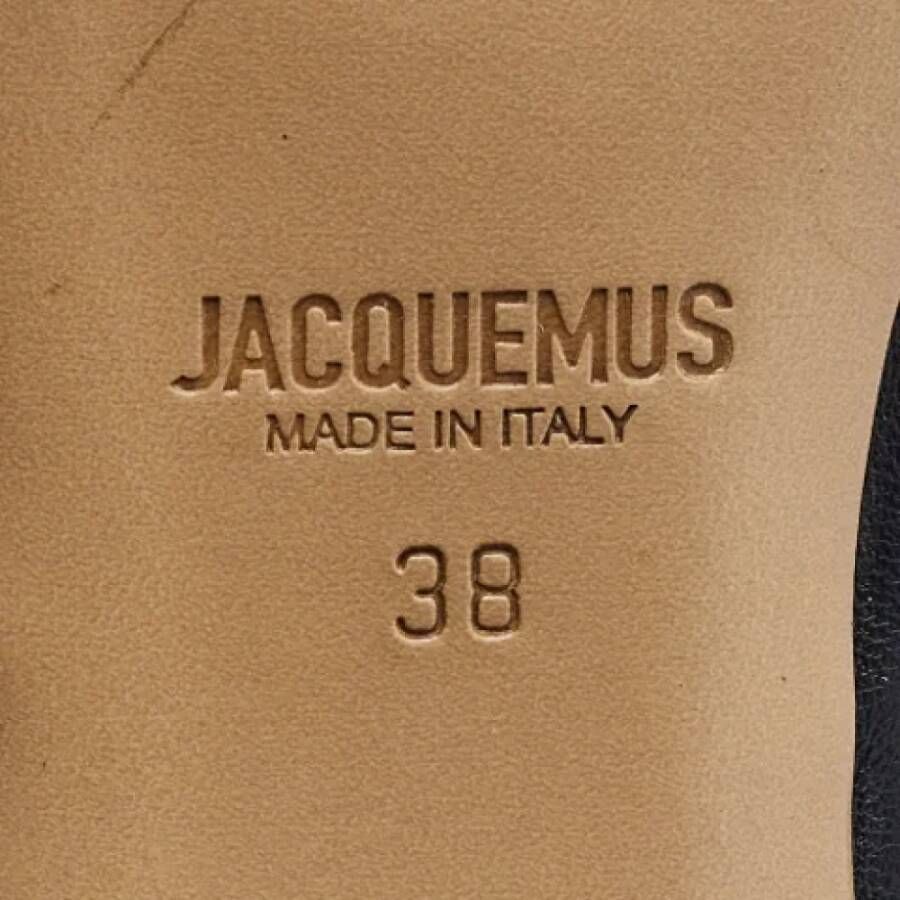 Jacquemus Pre-owned Leather sandals Black Dames