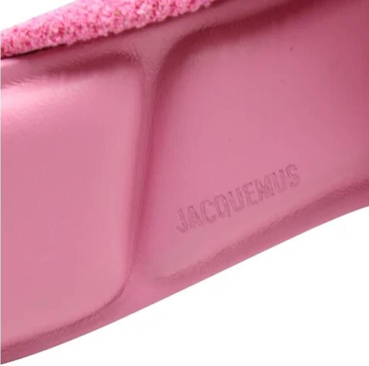 Jacquemus Pre-owned Leather sandals Pink Dames