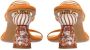 Jacquemus Pre-owned Suede sandals Orange Dames - Thumbnail 4