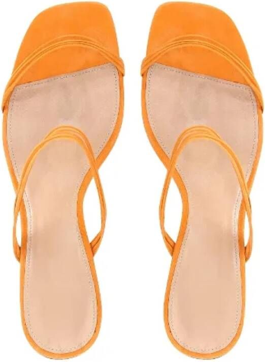Jacquemus Pre-owned Suede sandals Orange Dames