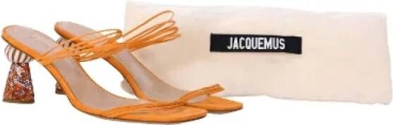 Jacquemus Pre-owned Suede sandals Orange Dames