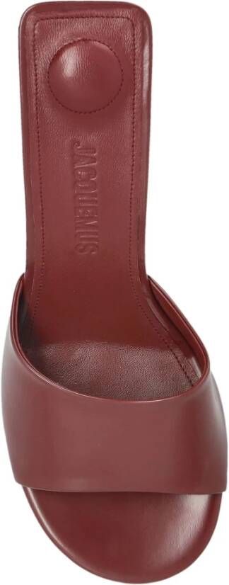 Jacquemus Rode Leren Sandalen