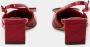 Jacquemus Hoge hakken Les Slingbacks Duelo B Pumps Leather in rood - Thumbnail 9