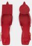 Jacquemus Hoge hakken Les Slingbacks Duelo B Pumps Leather in rood - Thumbnail 10