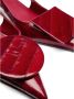 Jacquemus Hoge hakken Les Slingbacks Duelo B Pumps Leather in rood - Thumbnail 4