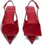 Jacquemus Hoge hakken Les Slingbacks Duelo B Pumps Leather in rood - Thumbnail 6
