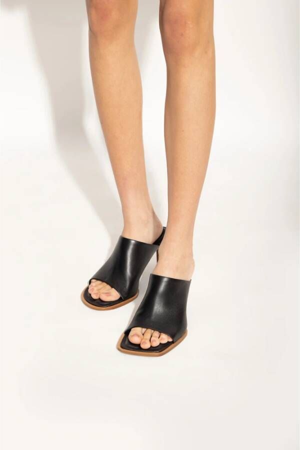 Jacquemus Rond Carre heeled mules Zwart Dames