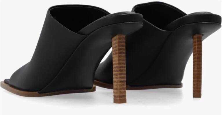 Jacquemus Rond Carre heeled mules Zwart Dames