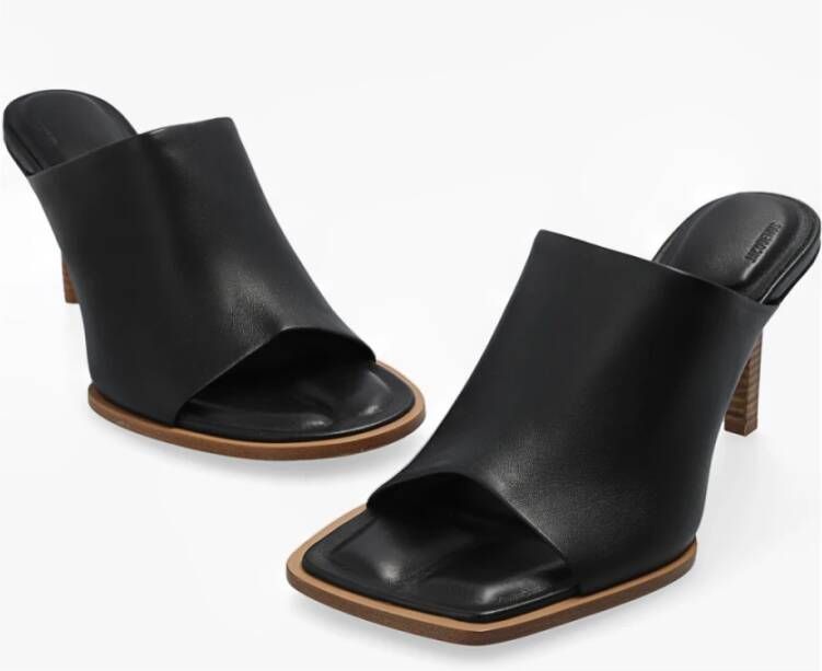 Jacquemus Rond Carre heeled mules Zwart Dames