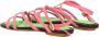 Jacquemus Roze Leren Platte Sandalen - Thumbnail 2