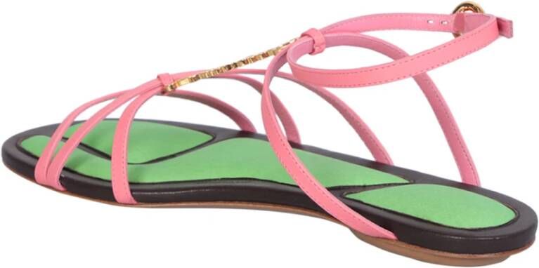 Jacquemus Roze Leren Sandalen