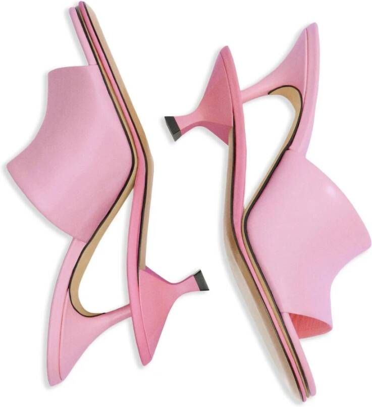 Jacquemus Roze Leren Sandalen