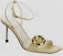 Jacquemus Krokodillenprint Leren Sandalen Cadeau White Dames - Thumbnail 2