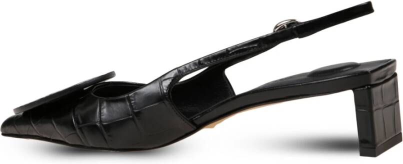 Jacquemus Slingback Hakken met Krokodilleneffect