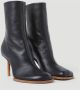 Jacquemus Leren enkellaarzen met hak Black Dames - Thumbnail 4