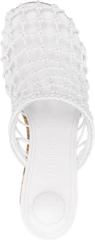 Jacquemus Witte Leren Sandalen